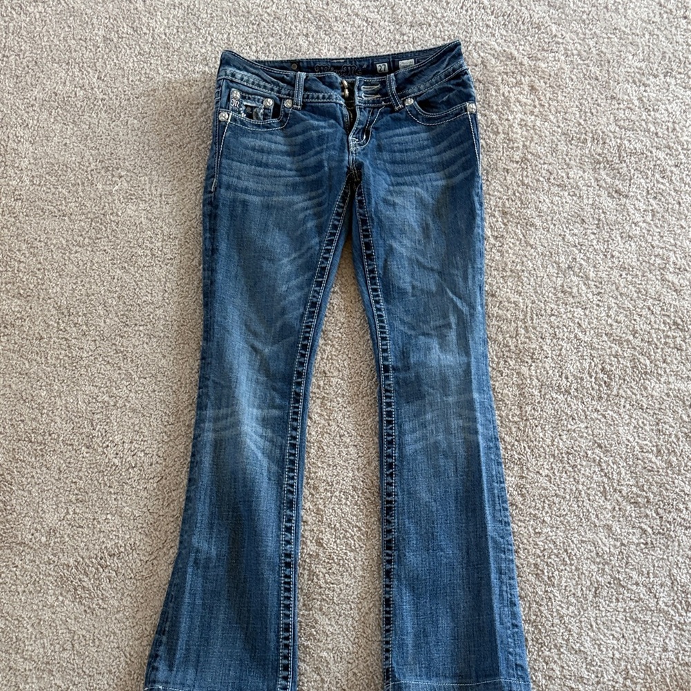 Miss Me Dark Blue Flare Jeans